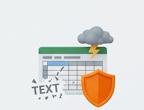 Power BIダッシュボードとExcelレポートを比較するイラスト