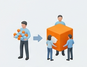 kintoneプロセス管理でワークフローを可視化するイラスト