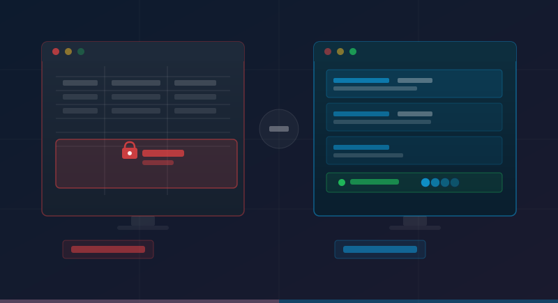 複数人が同時にデータを編集できる環境を示すビジネスイラスト